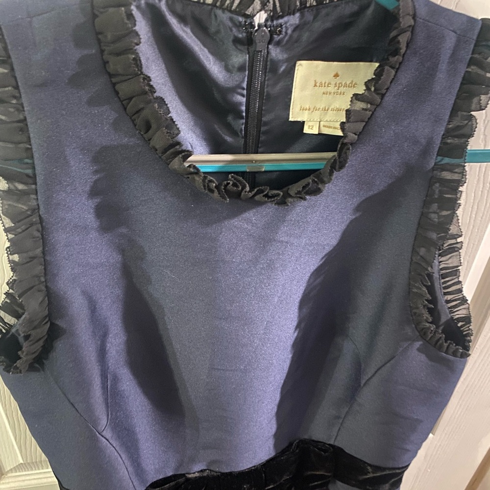 Kate Spade Blue Fit and Flare Dress - Picture 7 of 11